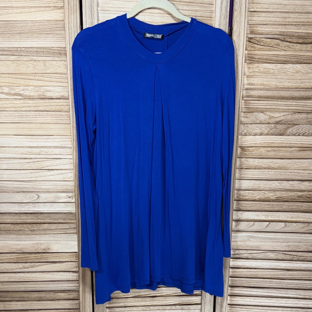 Thanth Blue Long Sleeve Women's Top Tunic Size M